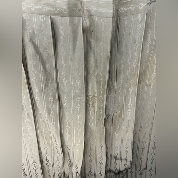 Women’s Vintage Christian Koban Gold Link Silk Designer Pleated Blouse Size 46 - Picture 7 of 7